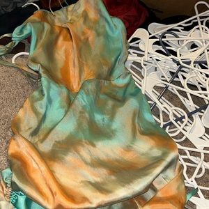 Multicolor dress strip dress